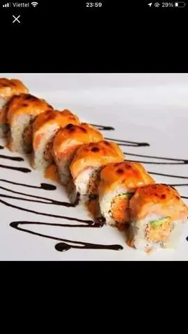 Hình ảnh Salmon Grill roll - Cuộn cá hồi khè sốt teriyaki - R06