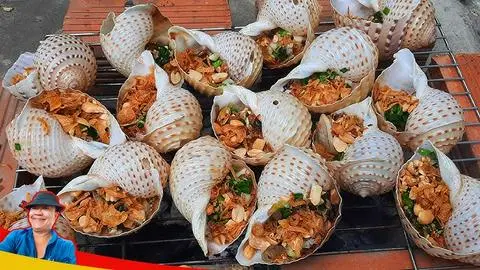 Hình ảnh Ốc giấy nướng mỡ hành