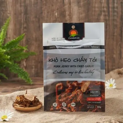 Hình ảnh Khô Heo Cháy Tỏi 50g