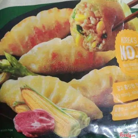 Hình ảnh 3 cái  bánh ManDu Hàn Quốc ( Bánh Xếp )