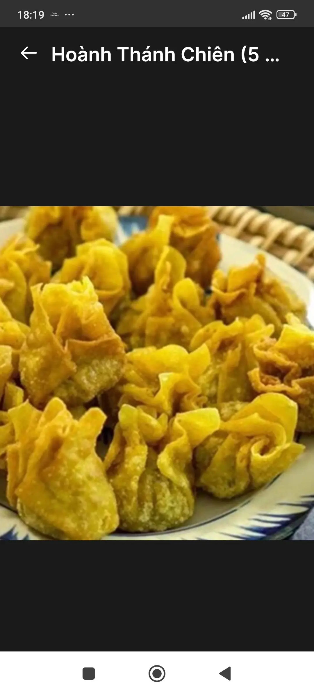 Hình ảnh Hoành thánh chiên 4 cái 