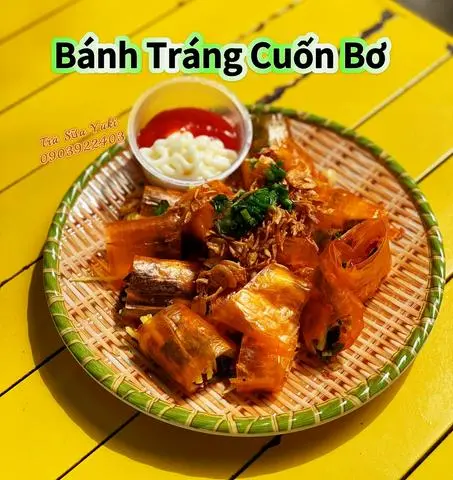 Hình ảnh Bánh Tráng Cuốn Tóp Mỡ