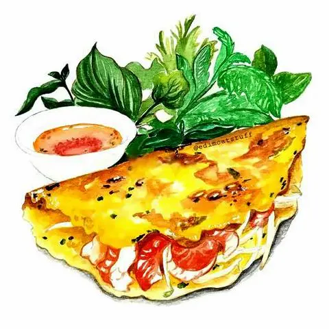 Hình ảnh Bánh xèo nhân Tôm