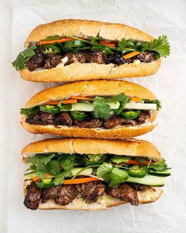 Hình ảnh bánh mì thịt nướng