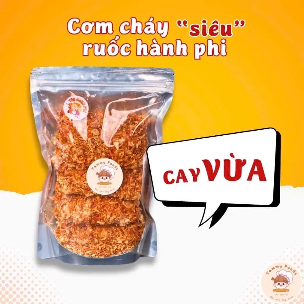 Hình ảnh Cơm cháy siêu ruốc hành phi - cay vừa