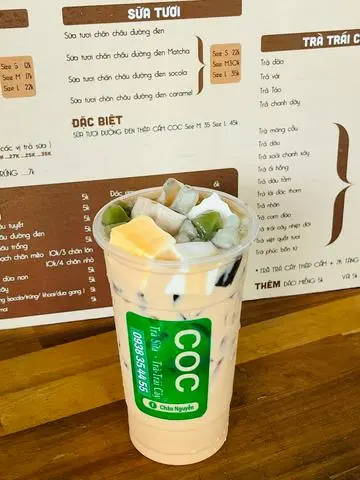 Hình ảnh trà sữa thái đỏ  thập cẩm đặc biệt COC