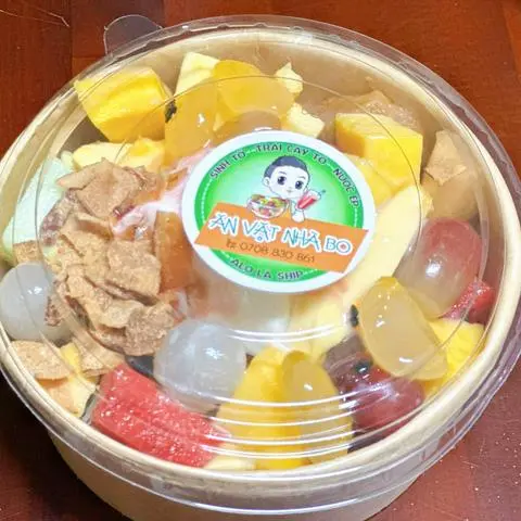 Hình ảnh Trái Cây Tô + Sữa Chua Dẻo