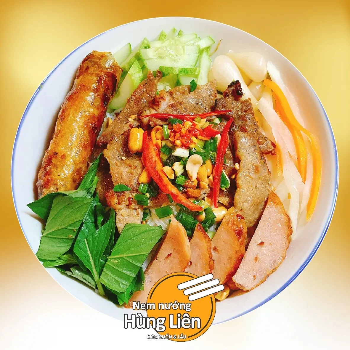 Hình ảnh Bún thịt nướng mật ong đặc biệt