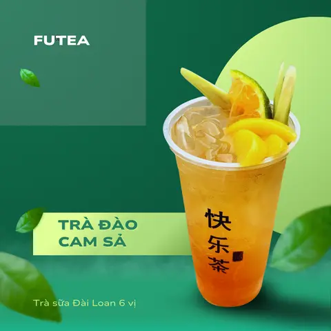 Hình ảnh Trà Đào Cam Sả