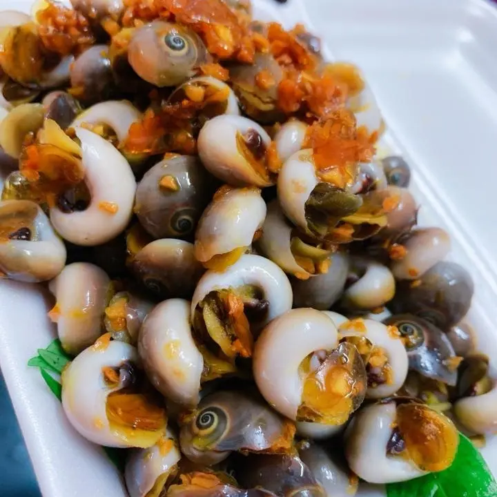 Hình ảnh ỐC MỠ CHÁY TỎI (hoặc rang me)