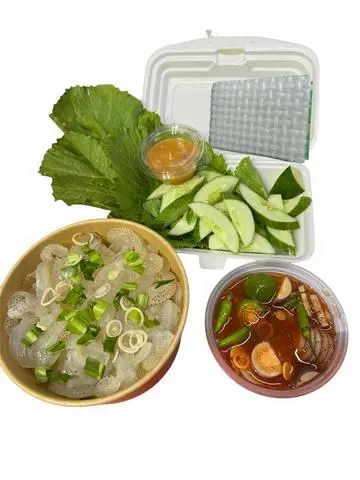 Hình ảnh SỨA MẮM NHĨ CÀ TẮC (SÉT THƯỜNG) + ĂN KÈM CẢI XANH, DƯA LEO 