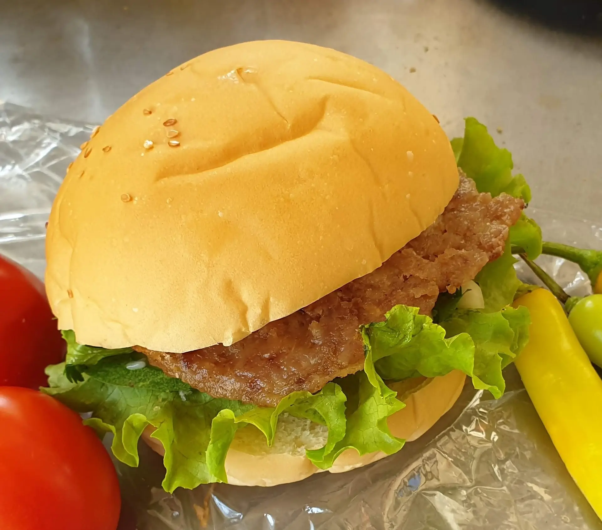 Hình ảnh Hamburger bò bằm