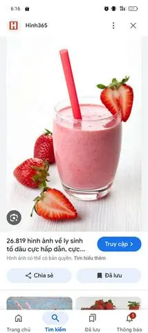 Hình ảnh sinh tố dâu