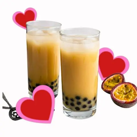 Hình ảnh Trà sữa chanh dây 500ml