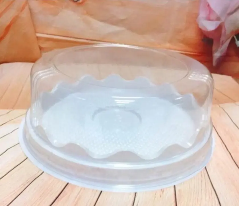 Hình ảnh 50 Hộp Hình Hoa 10cm, Hộp Nhựa Đựng Bánh Bông Lan, Bánh Kem, Rau Câu, Xôi...
