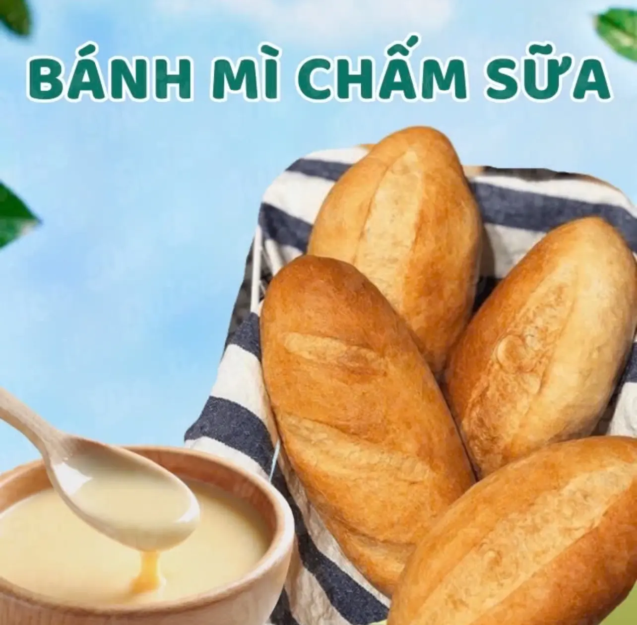 Hình ảnh Bánh mì chấm sữa