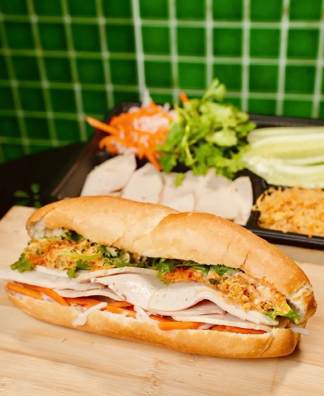 Hình ảnh Bánh mì chả lụa