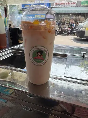 Hình ảnh Trà sữa gao rang phô mai dẻo trân chau hoàn kim 