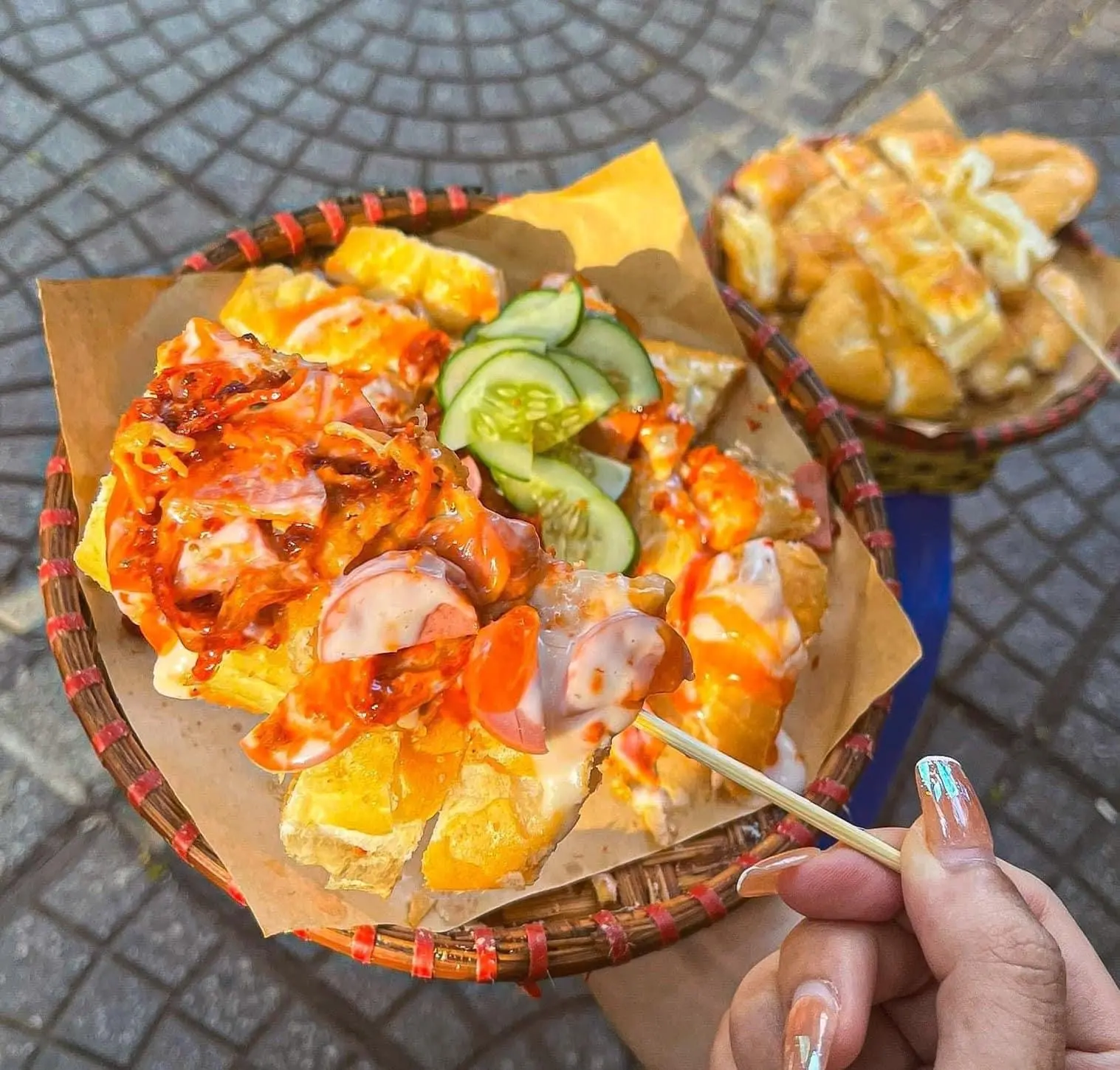 Hình ảnh Bánh mì nướng muối ớt
