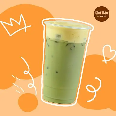 Hình ảnh Trà sữa Thái xanh trân châu - Thai green pearl milk tea