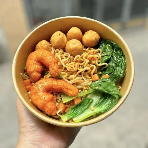Hình ảnh Mì Trộn Cá Viên Tôm Surimi