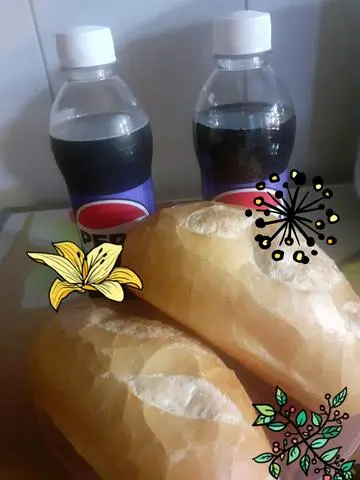 Hình ảnh 1bánh mì thịt chả +1bánh mì 2trứng +2pepsi 390ướp lạnh 
