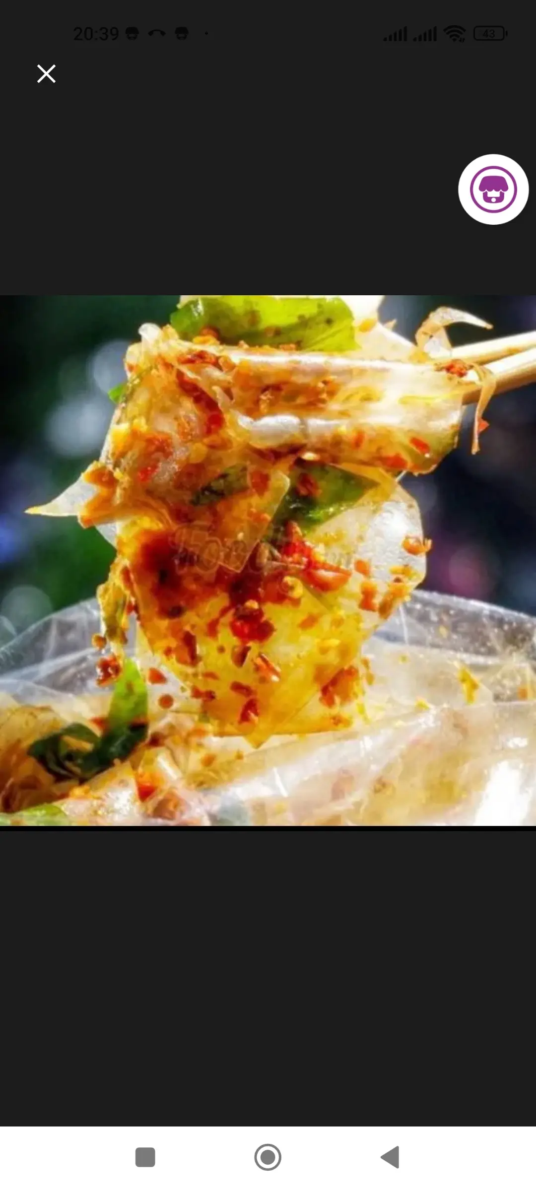 Hình ảnh bánh tráng trộn tỏi phi