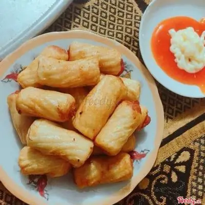 Hình ảnh Mực Xoắn Ống Chiên
