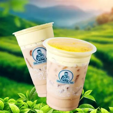 Hình ảnh Hồng trà sữa kem trứng khè