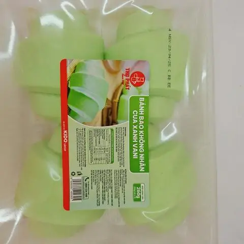 Hình ảnh Bánh bao cua xanh chưa hấp (gói 4 cái)