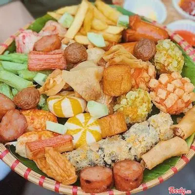 Hình ảnh Combo Cá Viên Chiên Lớn - Nước AtiSô Đỏ