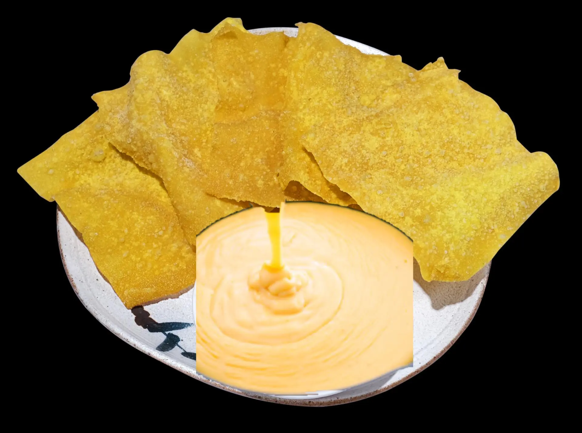 Hình ảnh SNACK CHIÊN CHẤM SỐT PHÔ MAI/ 小吃饼干沾芝士酱