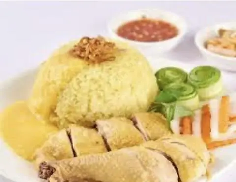 Hình ảnh Combo cơm gà luộc - ốp la