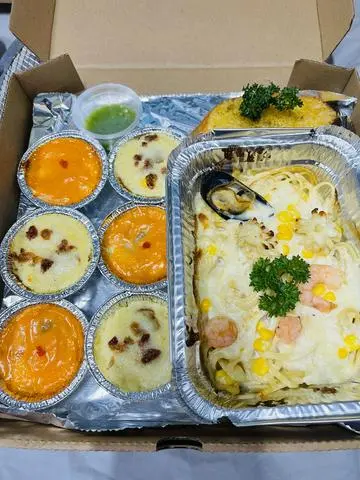 Hình ảnh Combo 6 chén Sò Điệp Nướng và Mì Ý