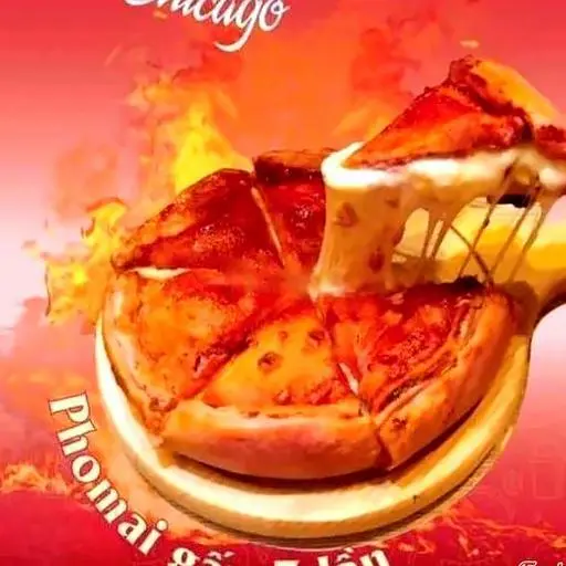 Hình ảnh Pizza Chicago thập cẩm full cheese