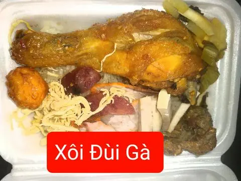 Hình ảnh Xôi Đùi Gà Chiên Mắm Tỏi