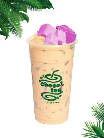 Hình ảnh Trà Sữa Truyền Thống Pudding Khoai Môn (Size L)