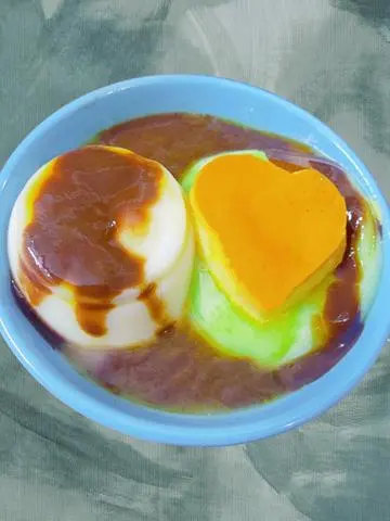 Hình ảnh Tàu Hũ Singapore - Sốt CaCao, Có Bánh Flan, Dừa