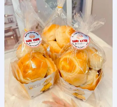 Hình ảnh Hamberger nhân Phô Mai Sữa (set 5c)