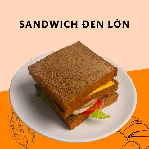 Hình ảnh Sandwich đen kẹp tự chọn size M