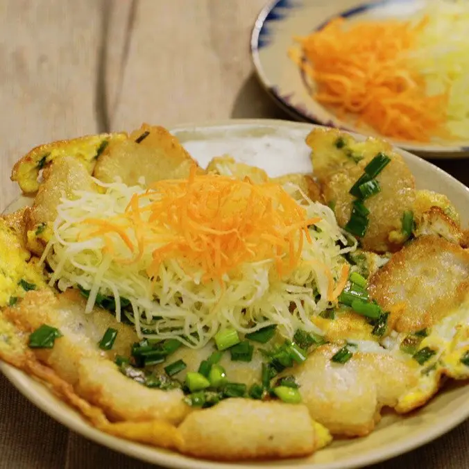 Hình ảnh Bánh hẹ xào bò