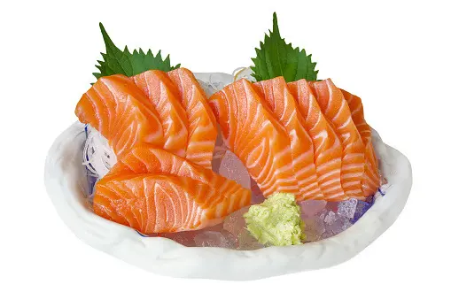 Hình ảnh Sashimi cá hồi Nauy 10m