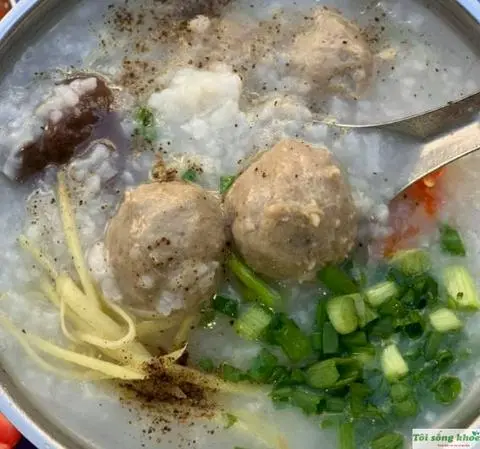 Hình ảnh Cháo bò viên