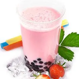 Hình ảnh trà sữa vị dâu 