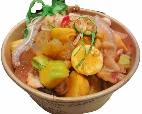 Hình ảnh full topping sốt thái