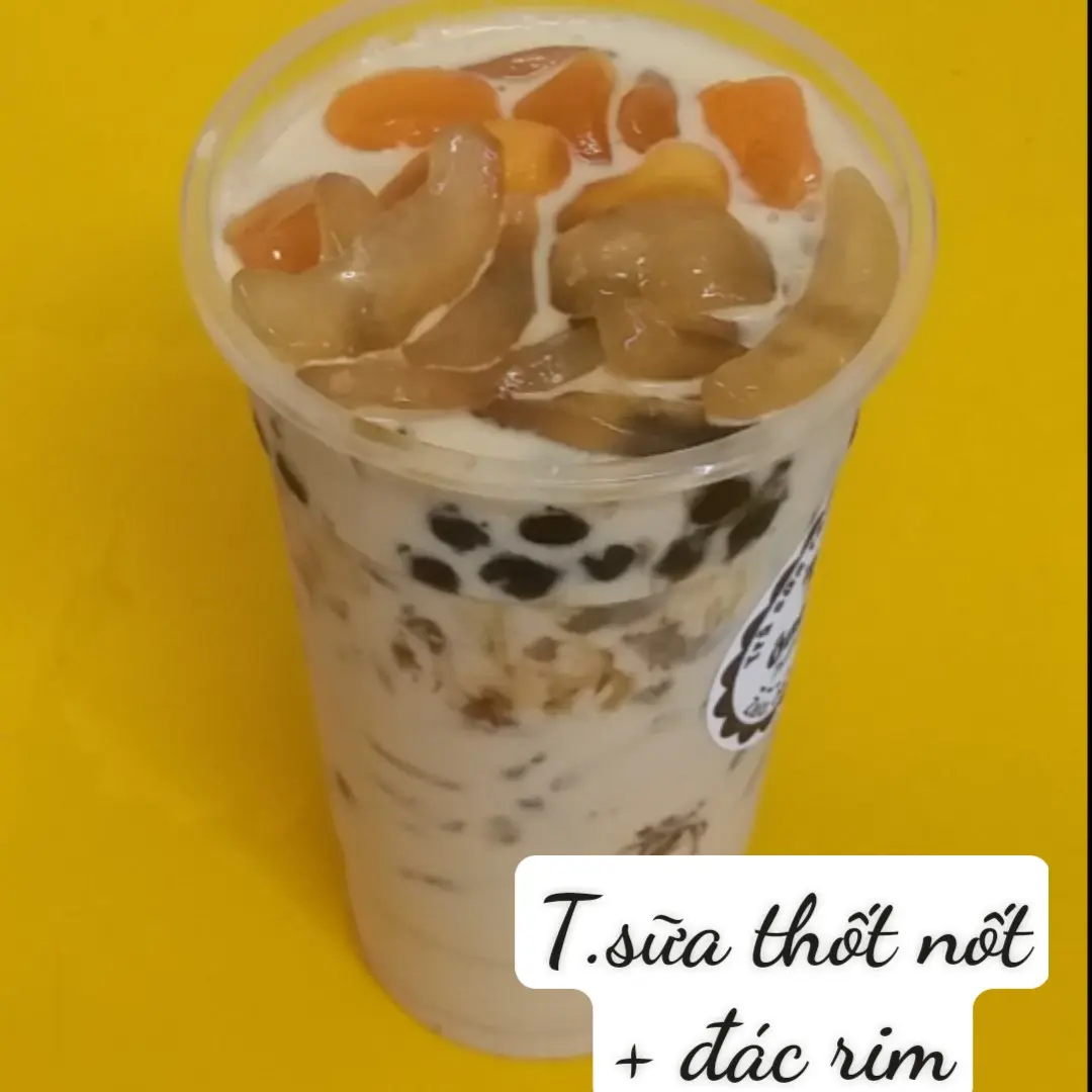 Hình ảnh Trà Sữa Thốt Nốt + Hạt Đác Rim
