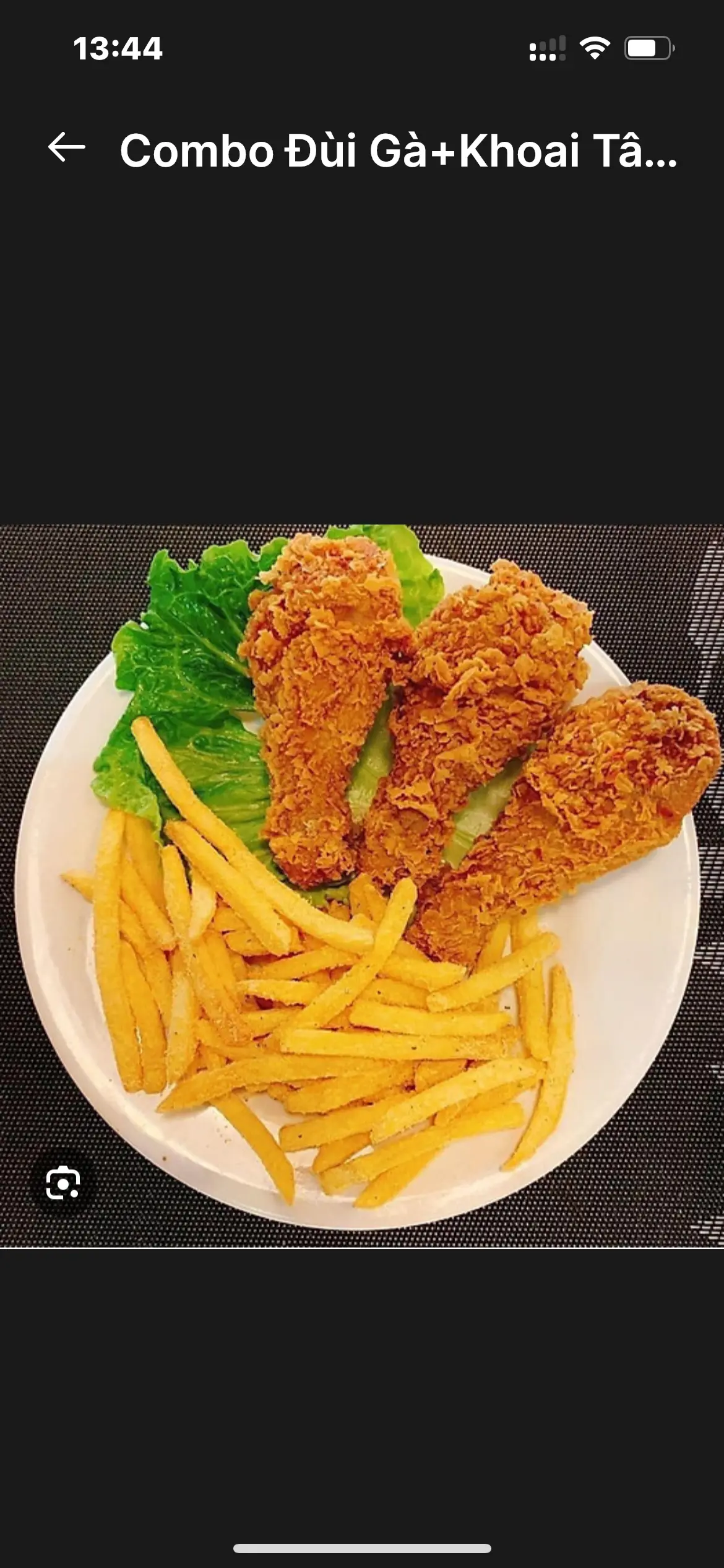 Hình ảnh Combo đùi gà - khoai tây chiên