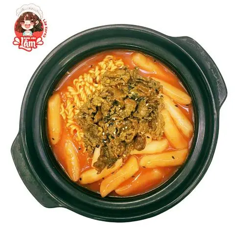 Hình ảnh Mì ramen trộn tokbokki bò
