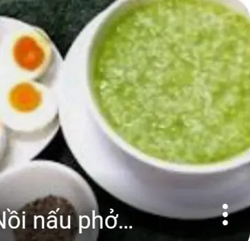 Hình ảnh cháo trắng lá dứa