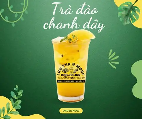 Hình ảnh Trà đào chanh dây